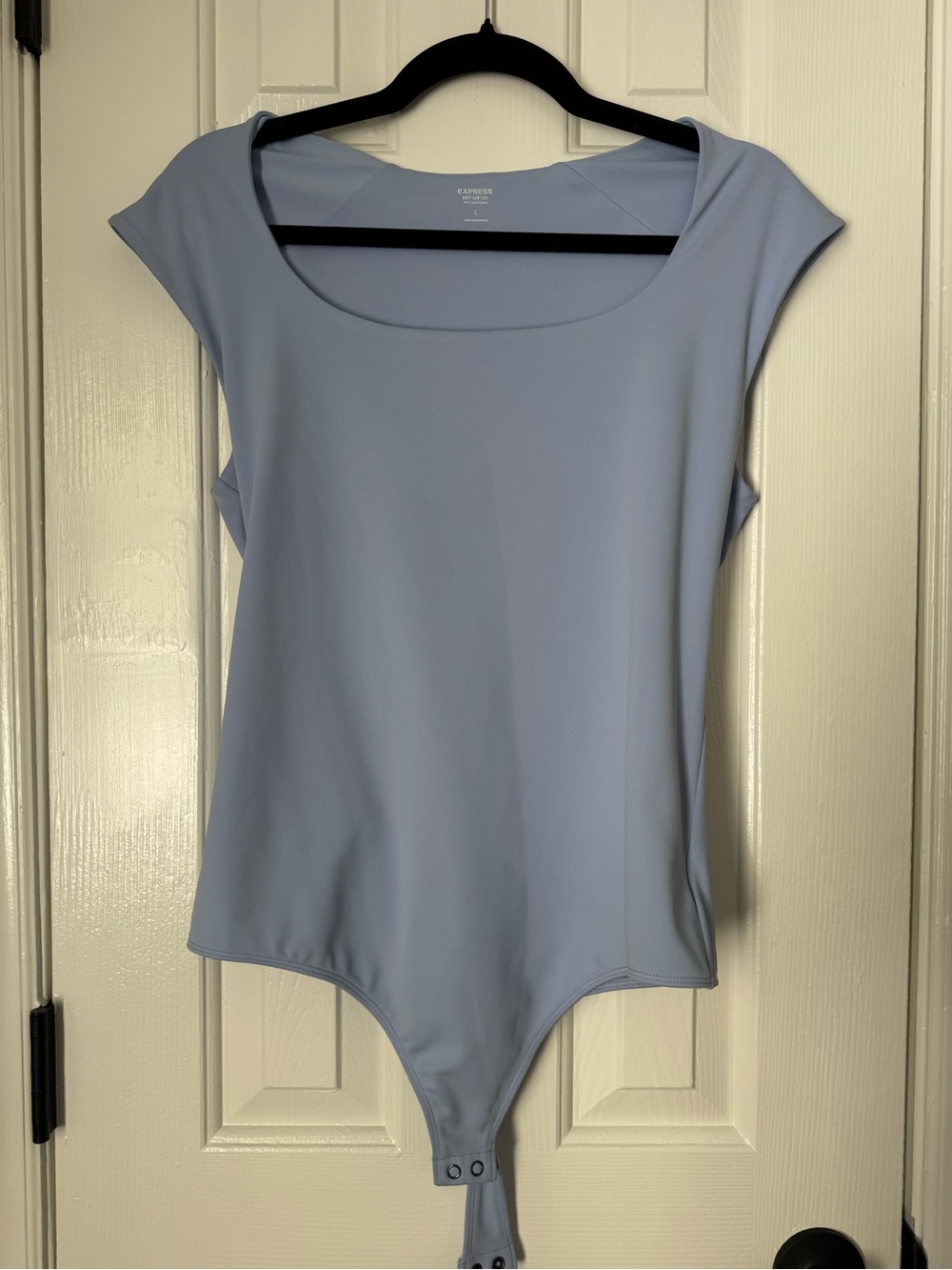 Express Light Blue Cap Sleeve Bodysuit